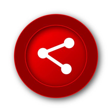 Sosyal Medya - bağlantı simgesi. Beyaz arka plan üzerinde Internet düğmesi.