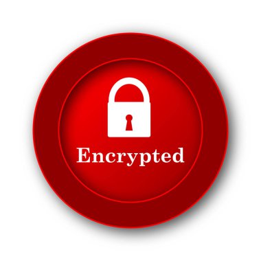 Şifreli simgesi. Beyaz arka plan üzerinde Internet düğmesi.