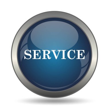 Service simgesini. Beyaz arka plan üzerinde Internet düğmesi