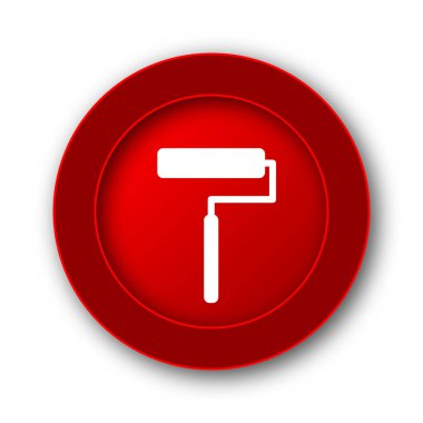 Silindir simgesi. Beyaz arka plan üzerinde Internet düğmesi.