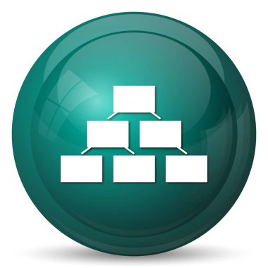 Kuruluş şeması simgesi. Beyaz arka plan üzerinde Internet düğmesi