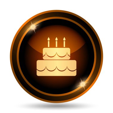 Pasta simgesi. Beyaz arka plan üzerinde Internet düğmesi