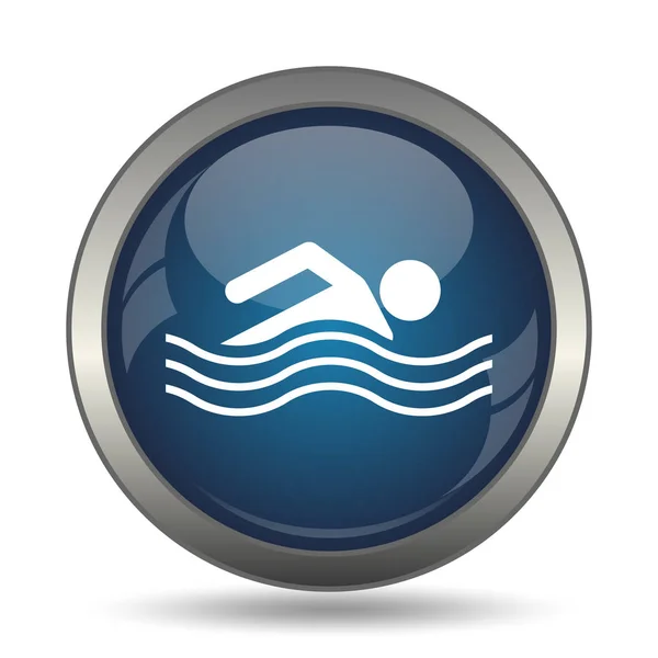Water Sports Icon Internet Button White Background — Stock Photo, Image