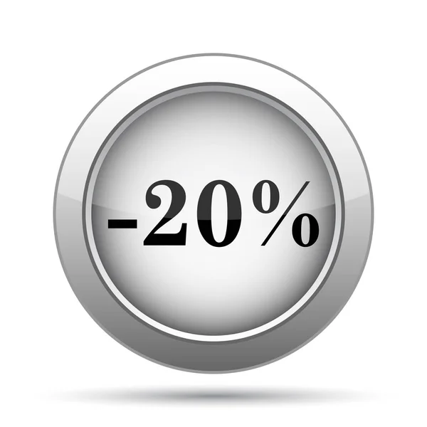 20 percentenkorting pictogram — Stockfoto