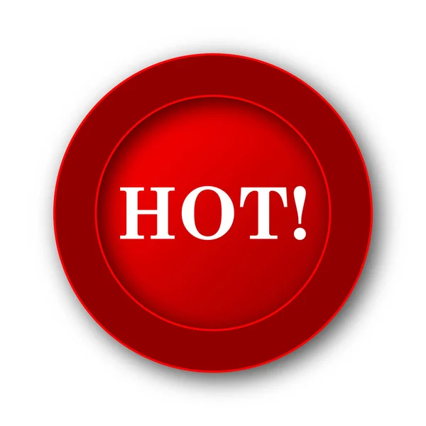 Hot Icon Internet Button White Background — Stock Photo, Image