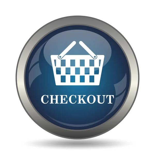 Εικονίδιο Του Checkout Κουμπί Internet Άσπρο Φόντο — Φωτογραφία Αρχείου