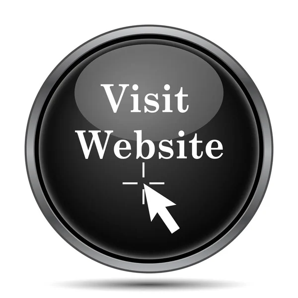 Visit website icon. Internet button on white background