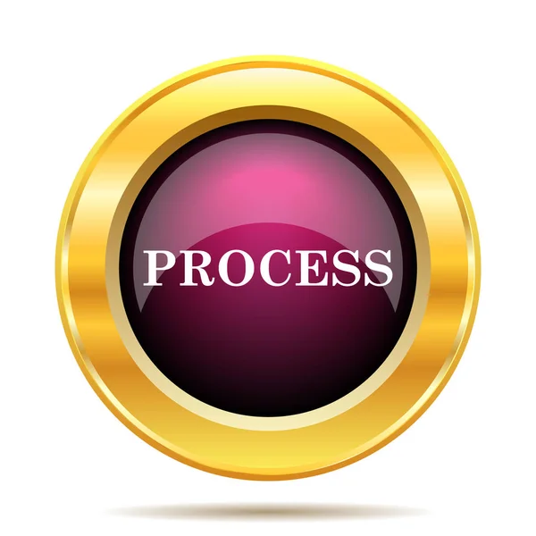 Process Icon Internet Button White Background — Stock Photo, Image