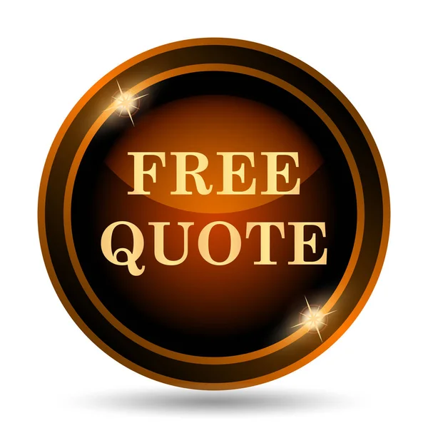 Free Quote Icon Internet Button White Background — Stock Photo, Image