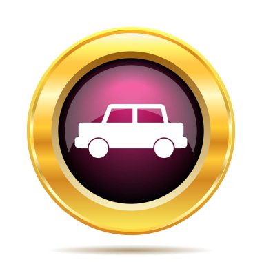 Araba simgesi. Beyaz arka plan üzerinde Internet düğmesi