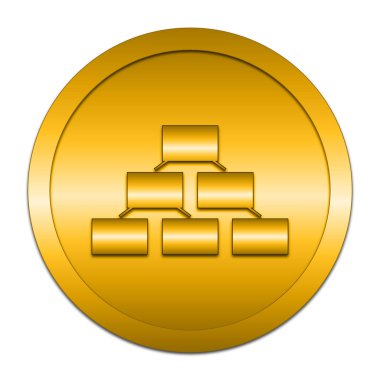 Kuruluş şeması simgesi. Beyaz arka plan üzerinde Internet düğmesi.