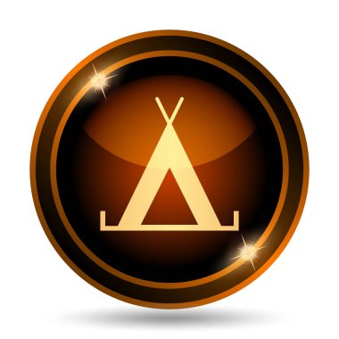 Çadır simgesi. Beyaz arka plan üzerinde Internet düğmesi