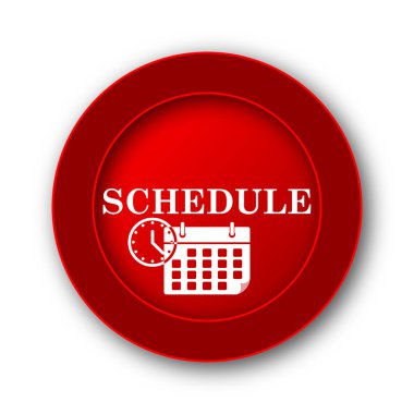 Zamanlama simgesini. Beyaz arka plan üzerinde Internet düğmesi.