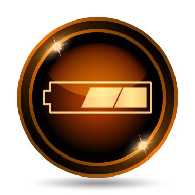 2 üçte bir batarya kutsal kişilerin resmi. Beyaz arka plan üzerinde Internet düğmesi