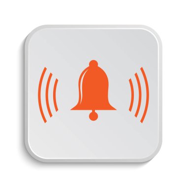 Zil simgesini. Beyaz arka plan üzerinde Internet düğmesi