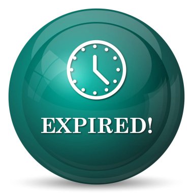 Süresi dolan simgesi. Beyaz arka plan üzerinde Internet düğmesi