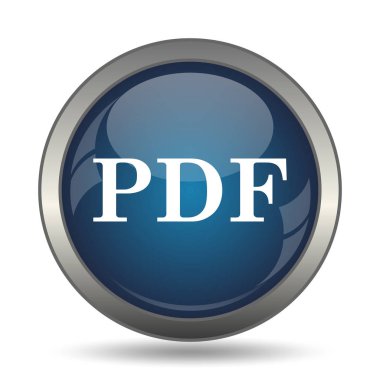 PDF simgesi. Beyaz arka plan üzerinde Internet düğmesi