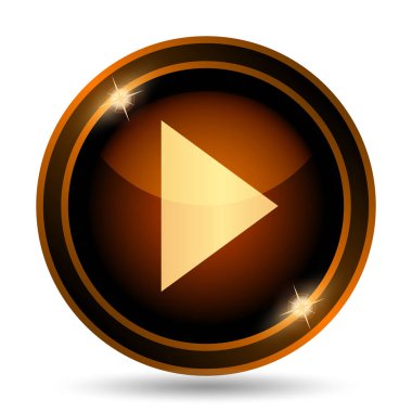 Oyun işareti simgesi. Beyaz arka plan üzerinde Internet düğmesi