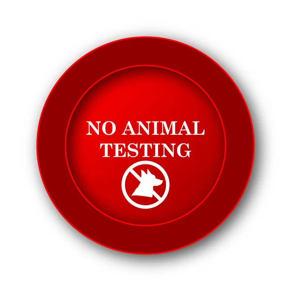 No animal testing icon. Internet button on white background.