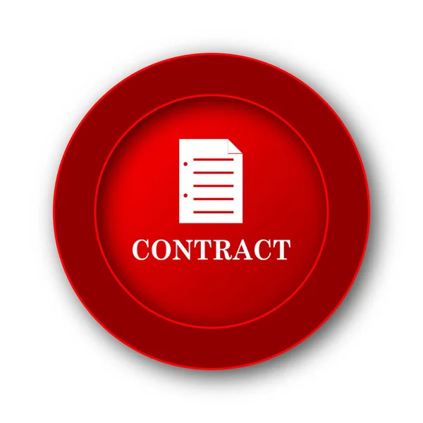 Contract Icon Internet Button White Background — Stock Photo, Image