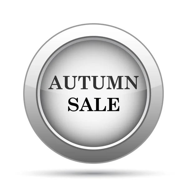 秋のセール アイコン 白い背景の上のインター ネット ボタン — ストック写真