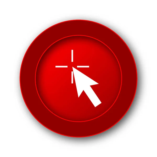 Click here icon. Internet button on white background.