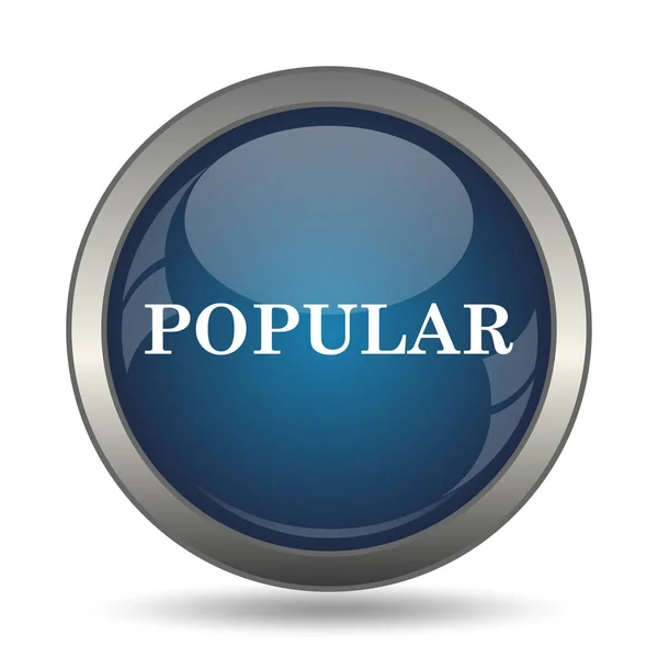 Icono Popular Botón Internet Sobre Fondo Blanco —  Fotos de Stock