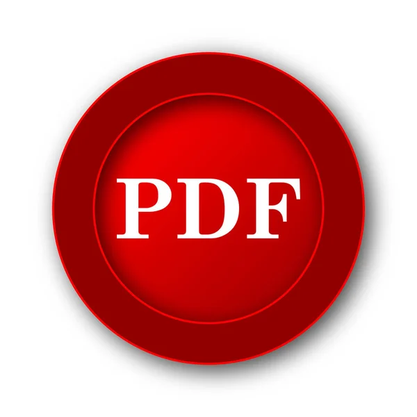 Pdf Symbol Internet Taste Auf Weißem Hintergrund — Stockfoto