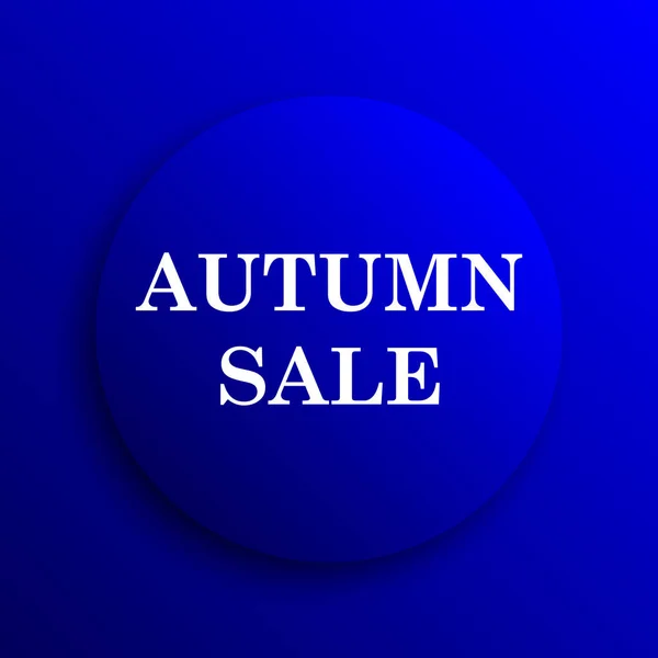 Autumn Sale Icon Internet Button Blue Background — Stock Photo, Image