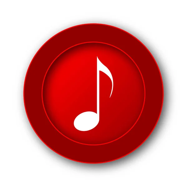 Müzik Simgesi Beyaz Arka Plan Üzerinde Internet Düğmesi — Stok fotoğraf
