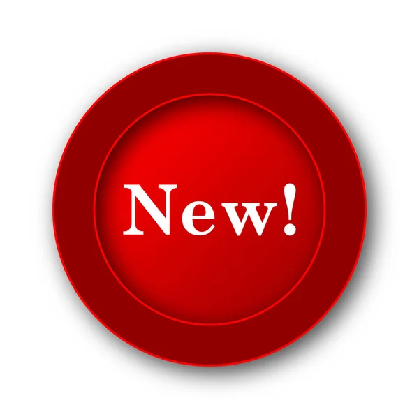 Новая Икона Кнопка Интернет Белом Фоне — стоковое фото