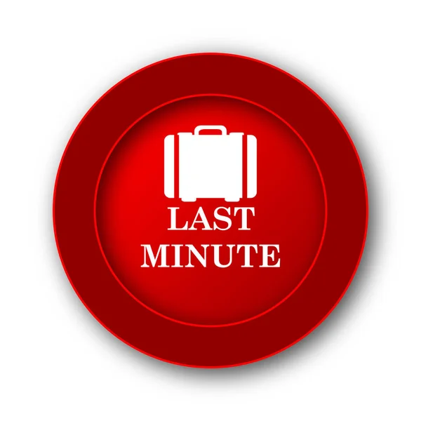 Last Minute Icon Internet Button White Background — Stock Photo, Image