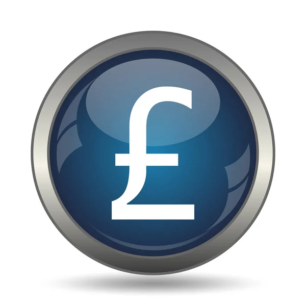 Pfund Symbol Internet Taste Auf Weißem Hintergrund — Stockfoto
