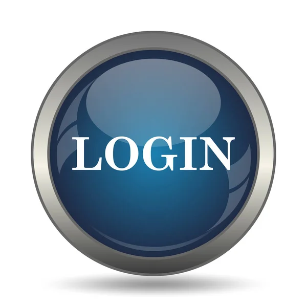 Login Symbol Internet Taste Auf Weißem Hintergrund — Stockfoto