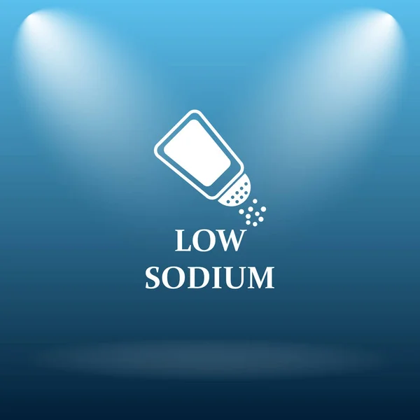 Low Sodium Icon Internet Button Blue Background — Stock Photo, Image