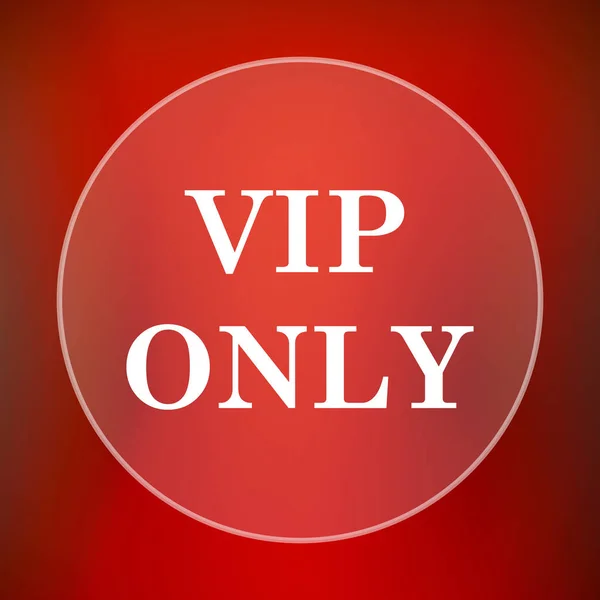 VIP only icon. Internet button on red background