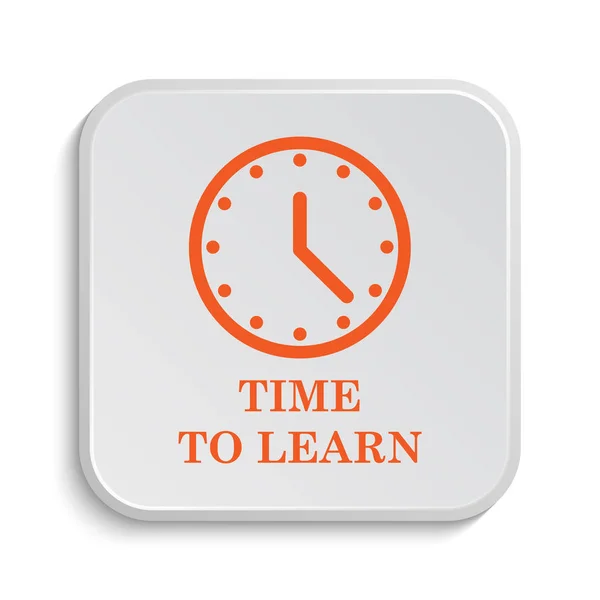 Time to learn icon — Stock Photo, Image