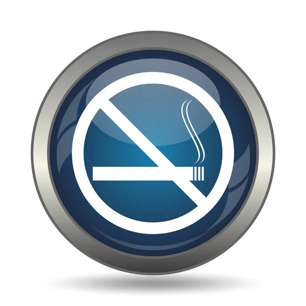 Smoking Icon Internet Button White Background — Stock Photo, Image