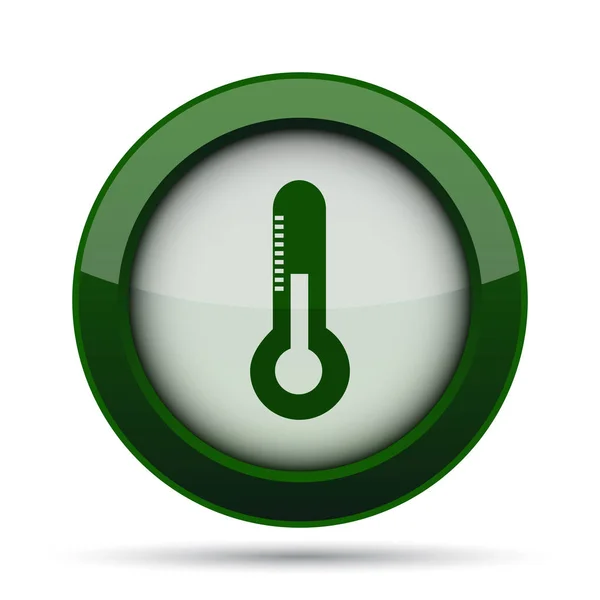 Thermometer Symbol Internet Taste Auf Weißem Hintergrund — Stockfoto