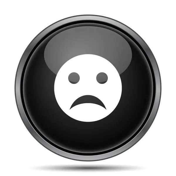 Trauriges Smiley Symbol Internet Taste Auf Weißem Hintergrund — Stockfoto