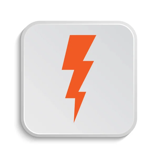 Lightning Icon Internet Button White Background — Stock Photo, Image