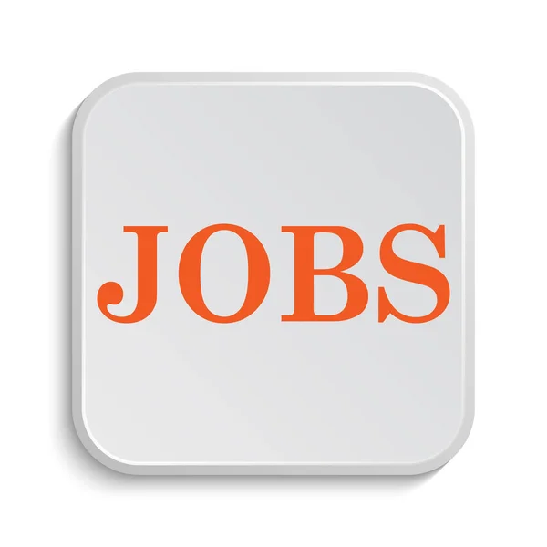 Jobs Icon Internet Button White Background — Stock Photo, Image