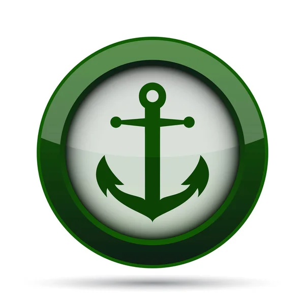 Anchor Icon Internet Button White Background — Stock Photo, Image