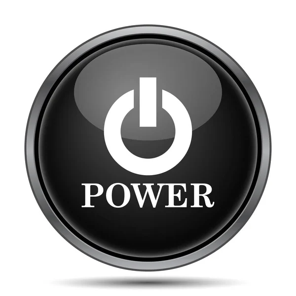 Power Button Icon Internet Button White Background — Stock Photo, Image