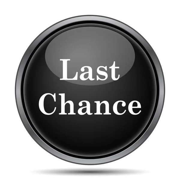 Last chance icon. Internet button on white background
