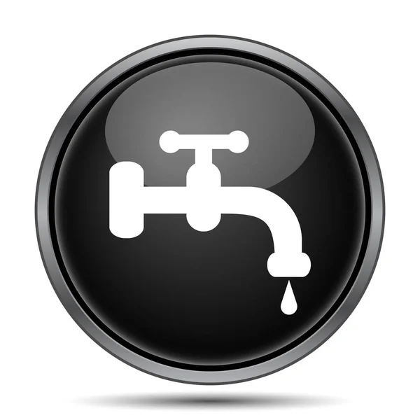 Water Tap Icon Internet Button White Background — Stock Photo, Image