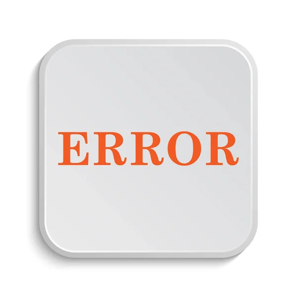 Error Icon Internet Button White Background — Stock Photo, Image