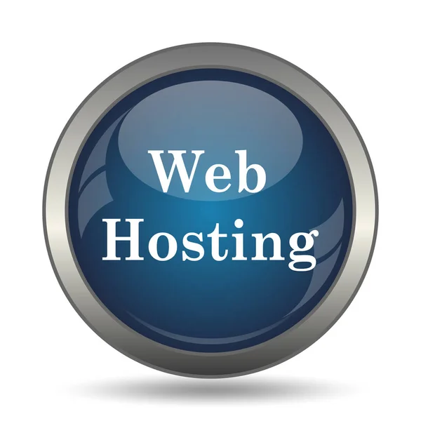 Web Hosting Εικονίδιο Κουμπί Internet Άσπρο Φόντο — Φωτογραφία Αρχείου