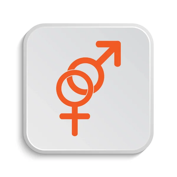 Sex Icon Internet Button White Background — Stock Photo, Image