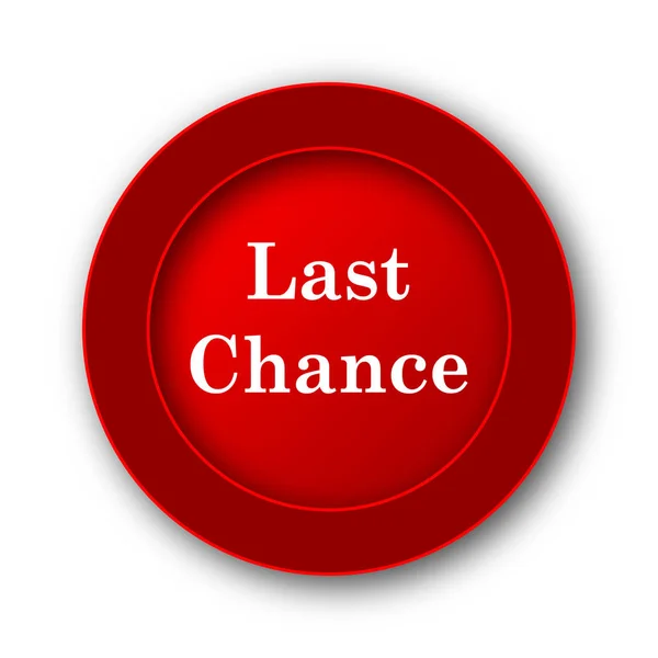 Last chance icon. Internet button on white background.